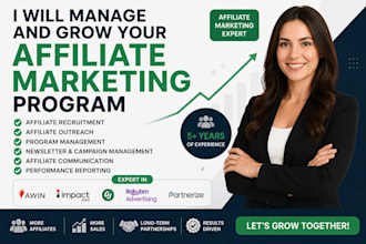 manage and grow your affiliate marketing program