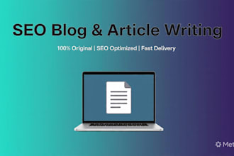 write seoblog articles and webcontant