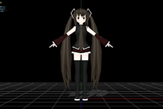 create, rig, convert or fix any 3d model for mmd, vrchat, vrm, gmod, sfm model