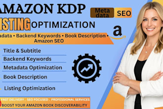 optimize amazon KDP ebook listing metadata optimization to boost amazon SEO