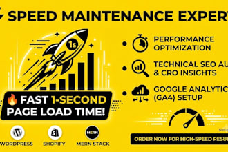 website speed optimization and technical SEO