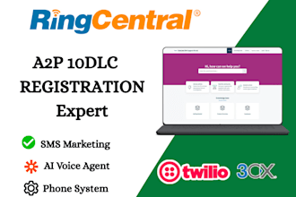 setup 3cx, ringcentral, aircall, ghl ai voice call center system IVR, twilio a2p