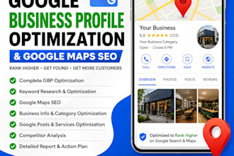 optimize your goog le business profile and google maps SEO for higher local rank