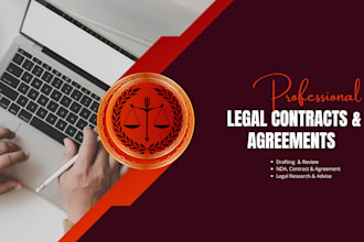 draft and review legal contracts or agreements