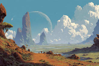 do illustrations and environments for your project
