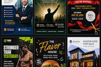 design an outstanding flyer for you