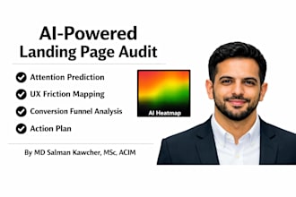 audit your landing page with ai powered conversion science