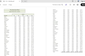 convert PDF to excel