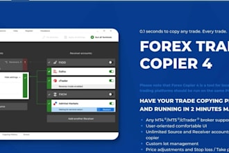 develop tradovate copy bot, mt4, forex trading bot, telegram copy trade bot, mt5
