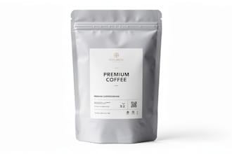 do coffee bag , label , product packaging ,pouch design