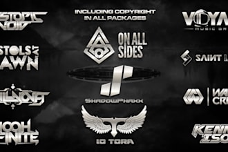 craft a signature music logo for djs, bands and artists