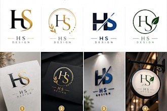 create a unique 3d logo design