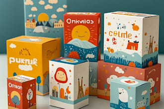 design toy packaging and boxes for kids and baby products