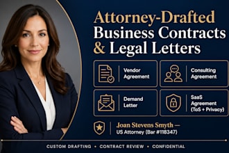 draft vendor agreement service agreement to guide business as contract lawyer