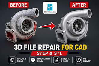 repair stl file, fix mesh, modify obj and optimize model for 3d printing