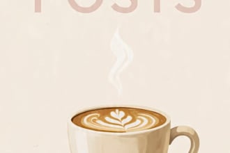design aesthetic coffee social media posts for cafes
