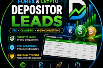 provide forex ftd and crypto depositor leads by GEO
