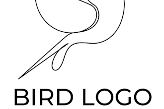 create minimal line art logo design