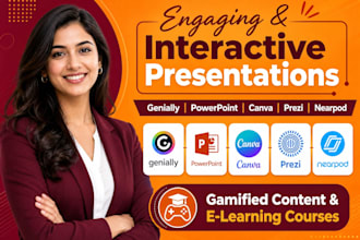 create elearning courses using genially, powerpoint, nearpod, and prezi