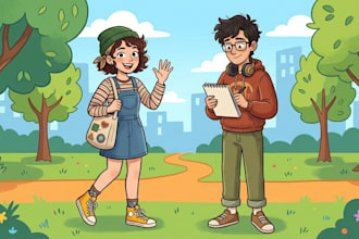 draw cartoon illustrations for you