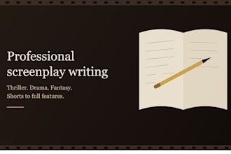 ghostwrite a high quality screenplay