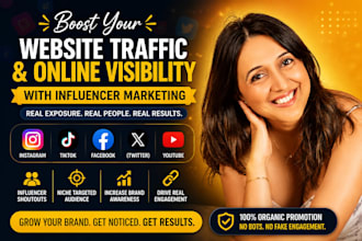 promote shoutout share website link to 110m USA UK de audience fb ig x pinterest