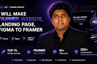 make a framer website, framer landing page, figma to framer