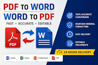 convert PDF to word, word to PDF, excel and powerpoint accurately