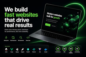 build a fast, responsive and SEO friendly website