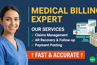 provide accurate medical billing, claim submission, payment posting, and ar foll