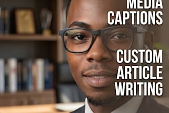 write engaging social media captions and articles