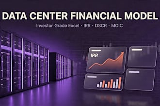 build a data center acquisition and development model in excel