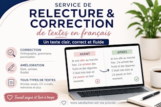 correctrice de textes en francais