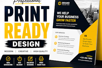 design professional print ready graphics for your business