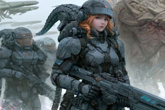 do sci fi art, concept art, sci fi art illustration