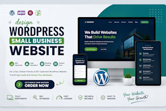 design wordpress small business website SEO lead generation booking contact form