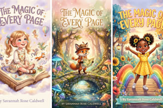 illustrate children story book illustration and picture book cover for KDP