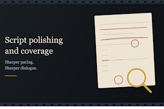 polish, edit, and give coverage on your existing screenplay