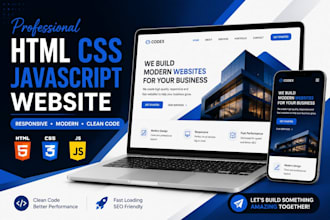 design a responsive website using html, css, and javascript