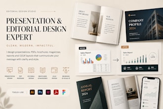 redesign powerpoint presentations, pitch decks and pdfs