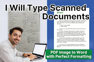 fast typing services, retype scanned documents, format ms word