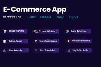 develop ecommerce mobile app for android and ios
