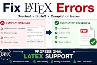 fix latex errors, bugs and overleaf compilation issues