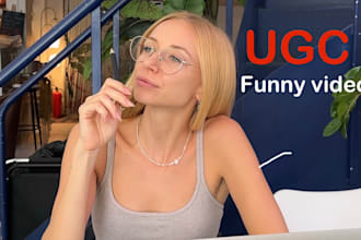 create short funny ugc videos ad for your instagram, tiktok