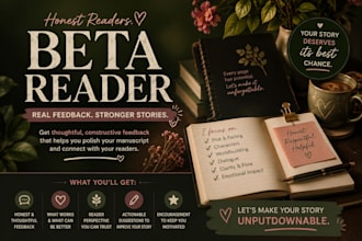 provide thoughtful beta reading and manuscript feedback