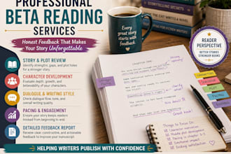 provide thoughtful beta reading and manuscript feedback