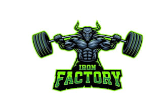 design a crazy gym fitness logo for new apparel