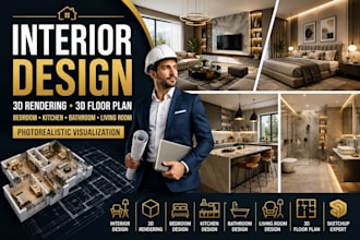 interior design bedroom design 3d rendering kitchen bathroom living room floor