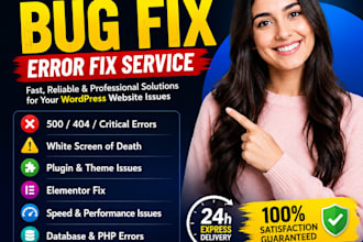wordpress bug fix and error fix service