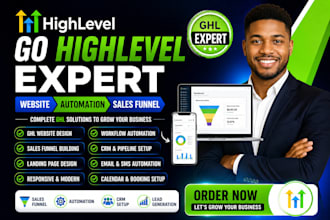 ghl sales funnel, ghl website, ghl automation and CRM as your ghl